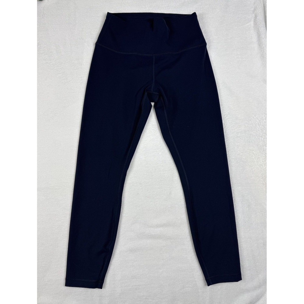 Lululemon Wunder Train CONTOUR FIT High-Rise Tight Leggings 25" Navy Blue Sz 10